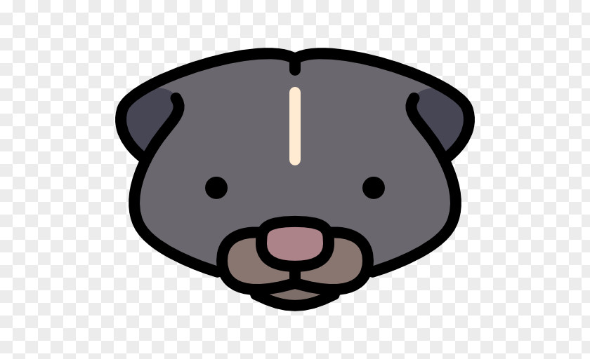 Skunk Bear Pig Snout Nose Cartoon PNG