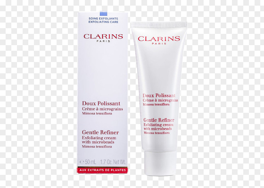 Clarins Lotion Exfoliation Gentle Foaming Cleanser With Cottonseed Cream PNG