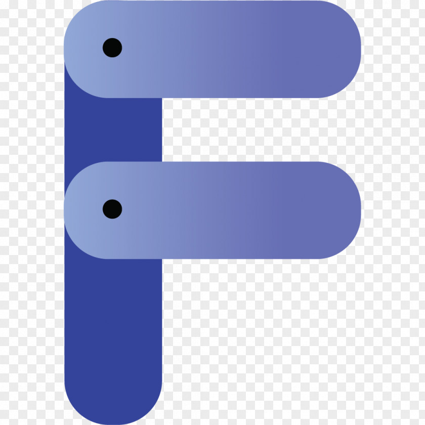 Color Stitching F Letter Three-dimensional Space Icon PNG