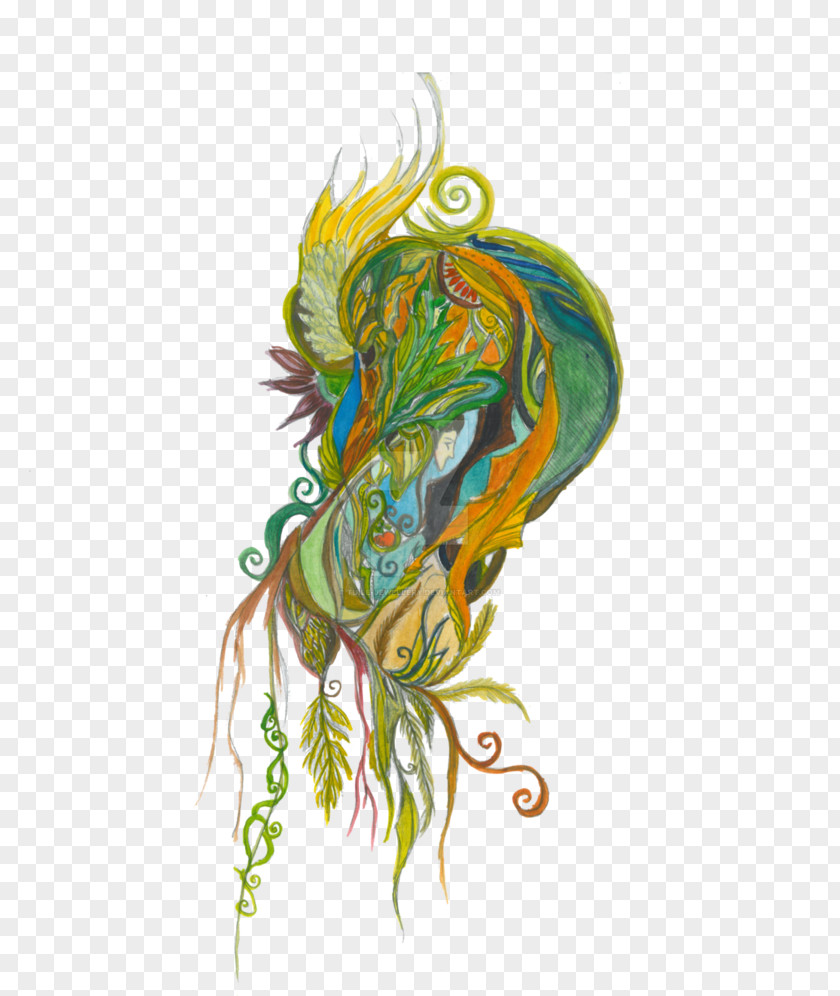 Feather Watercolor Art Graphic Design Costume PNG