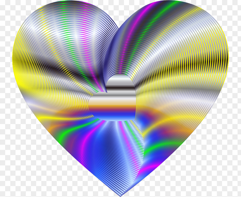 Heart Psychedelic Art Clip PNG