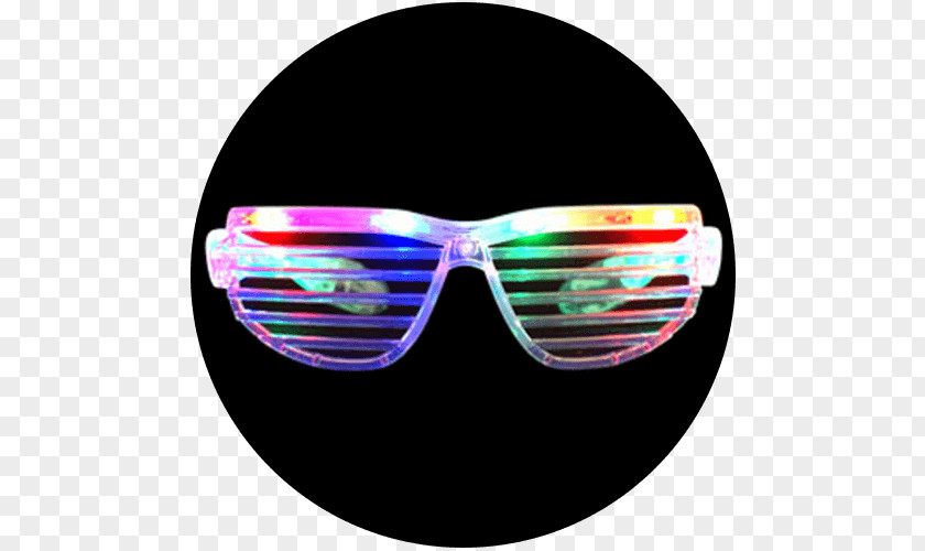 Rave Party Clothing Sunglasses Glow Stick PNG