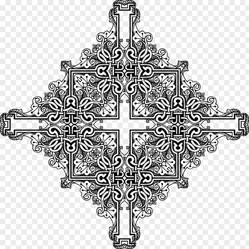 Symmetric Christian Cross Symmetry Crucifix PNG