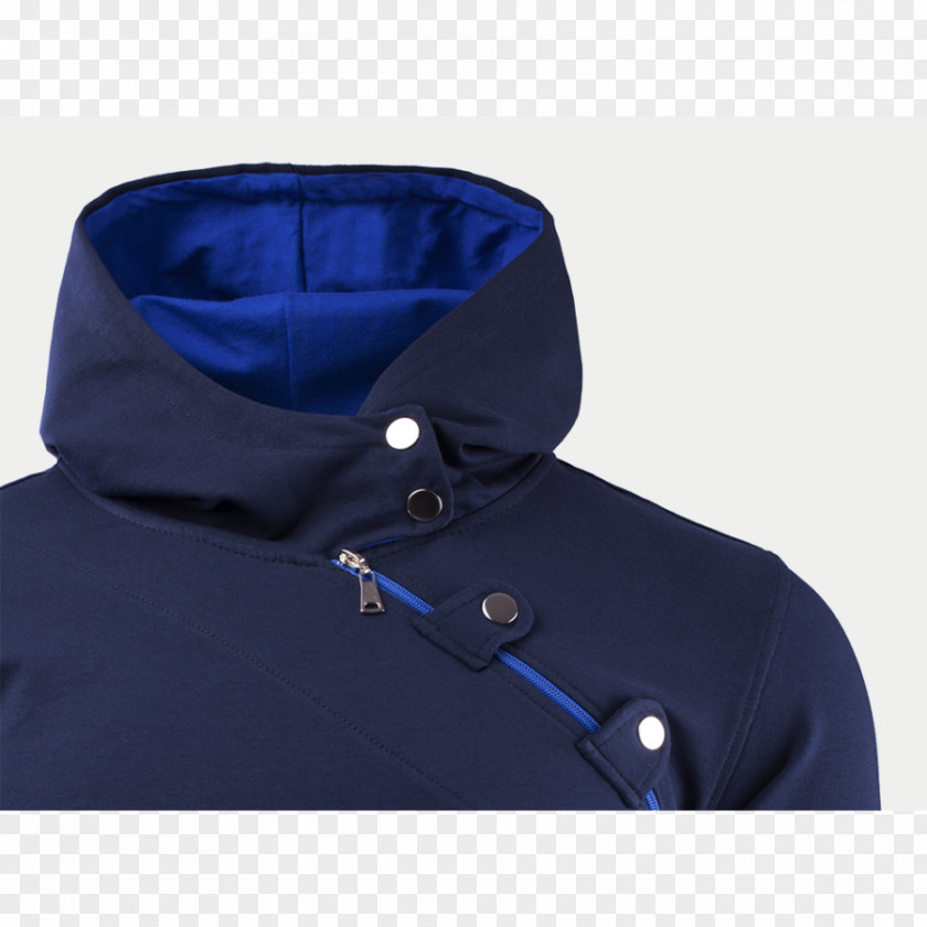 Button Cobalt Blue Neck Collar Sleeve PNG