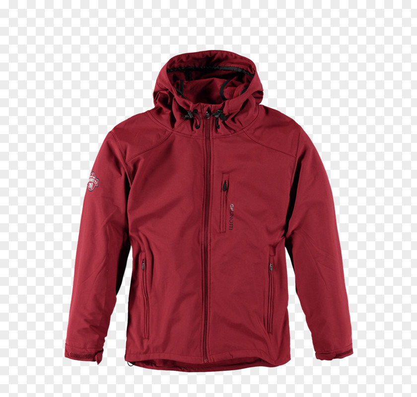 Shell Jacket Hoodie Red Softshell Raincoat PNG