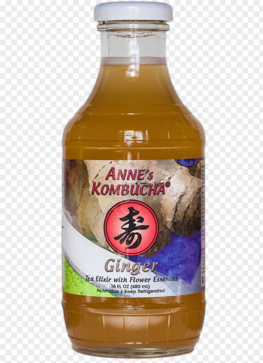 Tea Kombucha Glass Bottle Condiment PNG