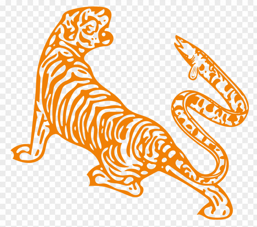 Tiger Vector Graphics Illustration Clip Art Image PNG