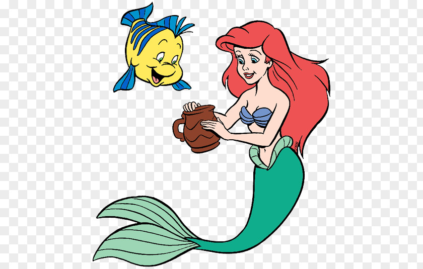 Ariel And Flounder Clip Art Mermaid Image Video PNG