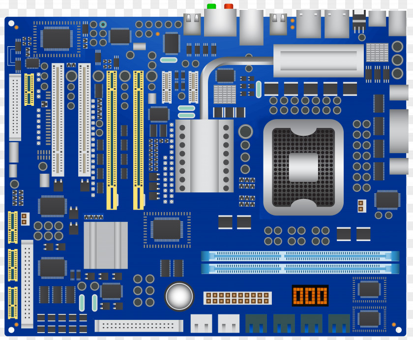 Circuit Board Motherboard Computer Hardware Clip Art PNG