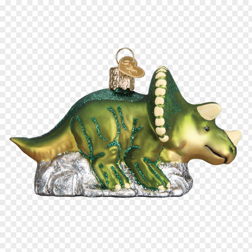 Dinosaur Triceratops Reptile Christmas Ornament PNG