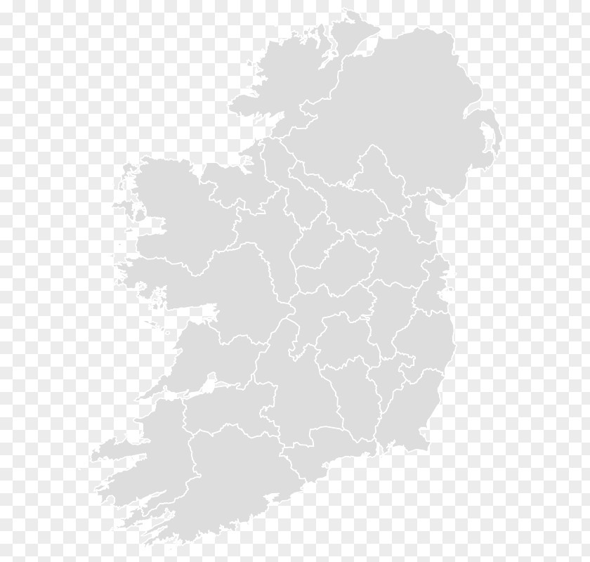 Map Wild Atlantic Way Blank Collection PNG