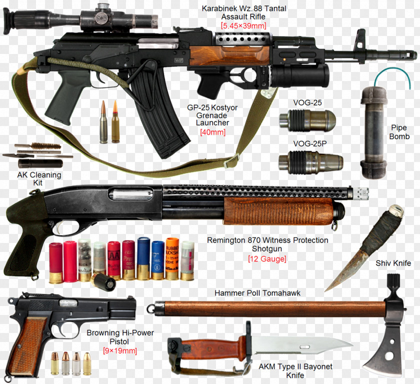 Grenade Launcher Weapon Gun Firearm FB Tantal Bayonet PNG