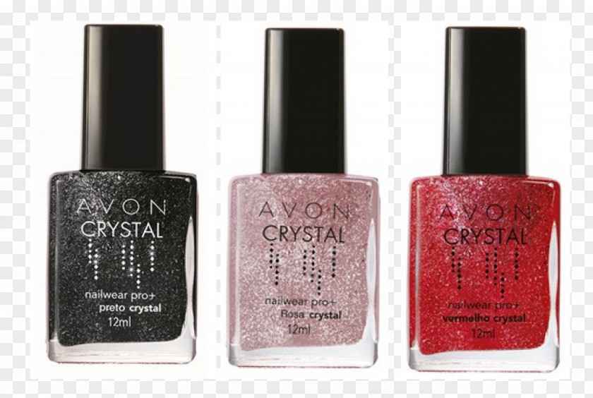 Nail Polish Avon Products Glitter Red PNG