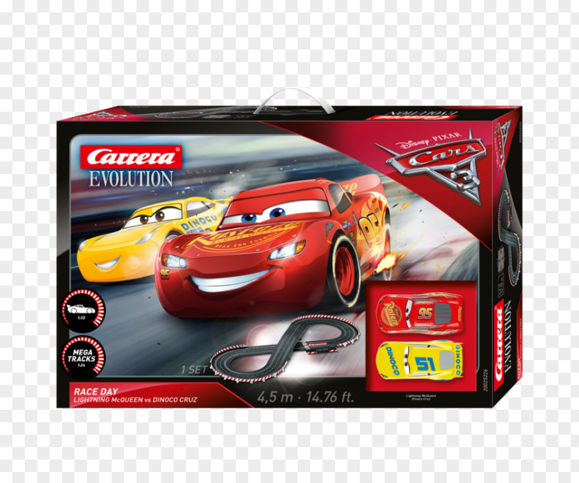 Pixar Dinosaur Lightning McQueen Cruz Ramirez Cars Carrera Racing PNG