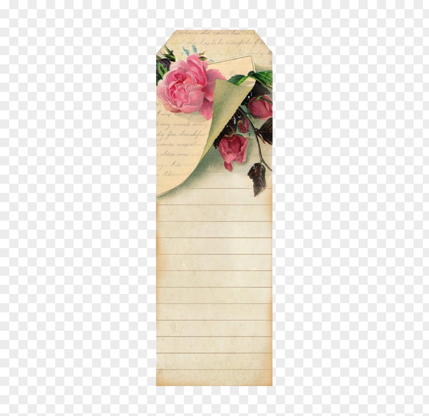 Vintage Rose Bookmarks Bible Bookmark Blog Clip Art PNG