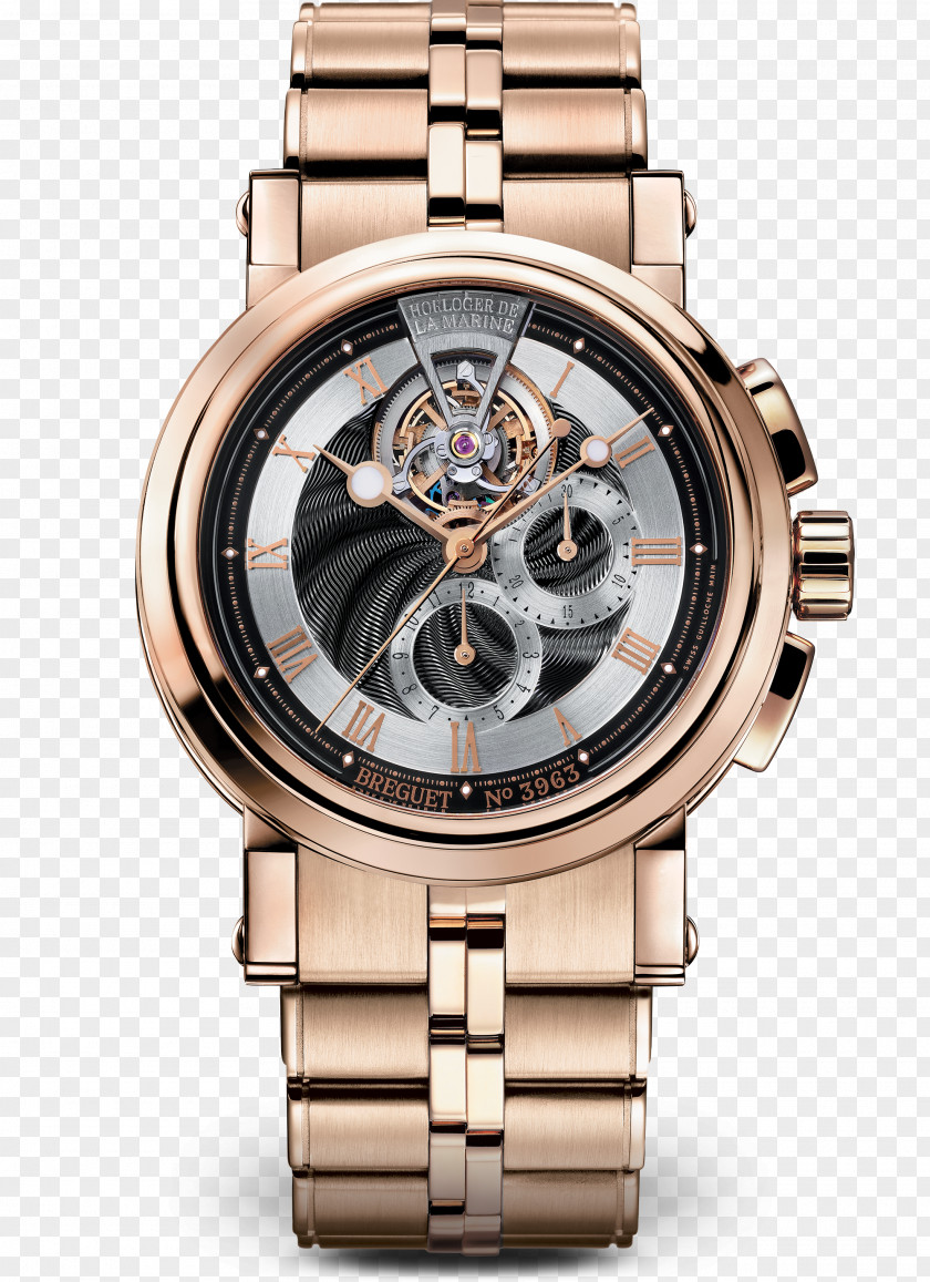 Watch Breguet Clock Complication Gold PNG