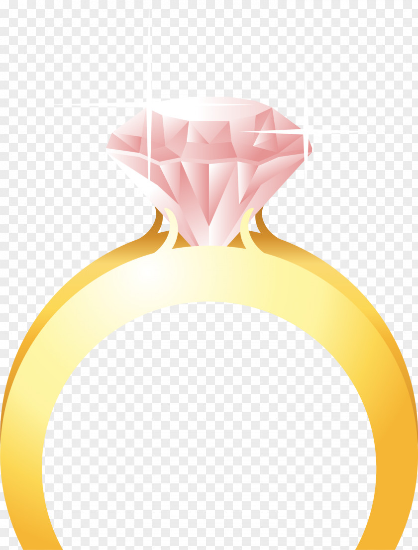 Golden Atmosphere Diamond Ring Icon PNG