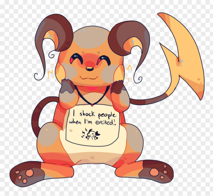 Laying Down Raichu Character Pokémon Carnivora PNG