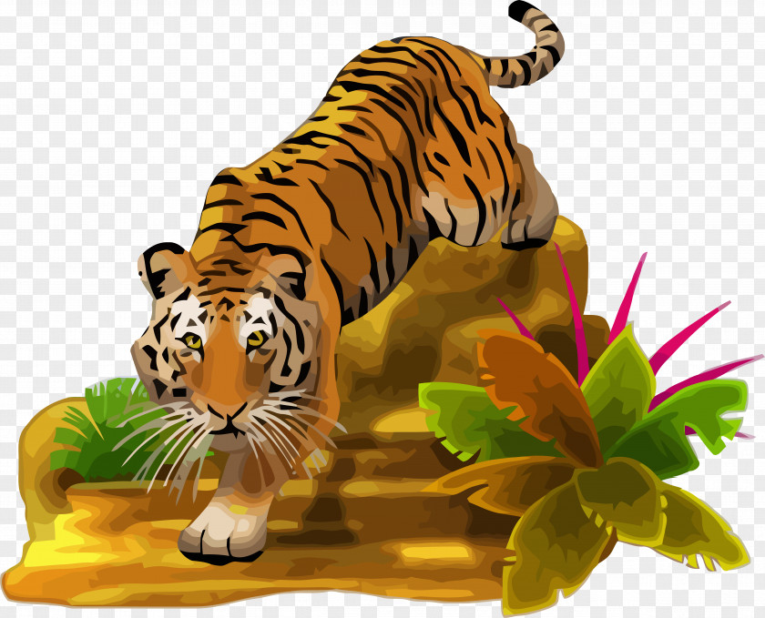 Tiger Clip Art Wall Decal Image PNG