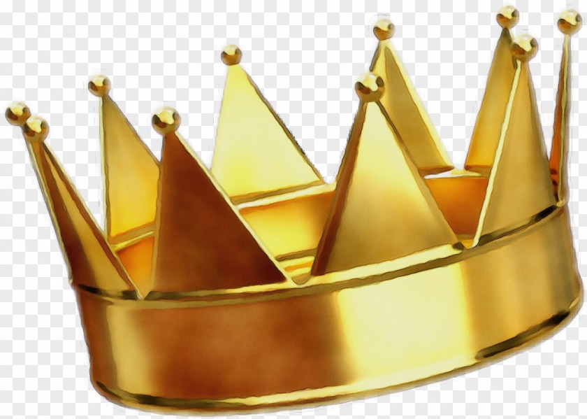 Brass Metal King Crown PNG
