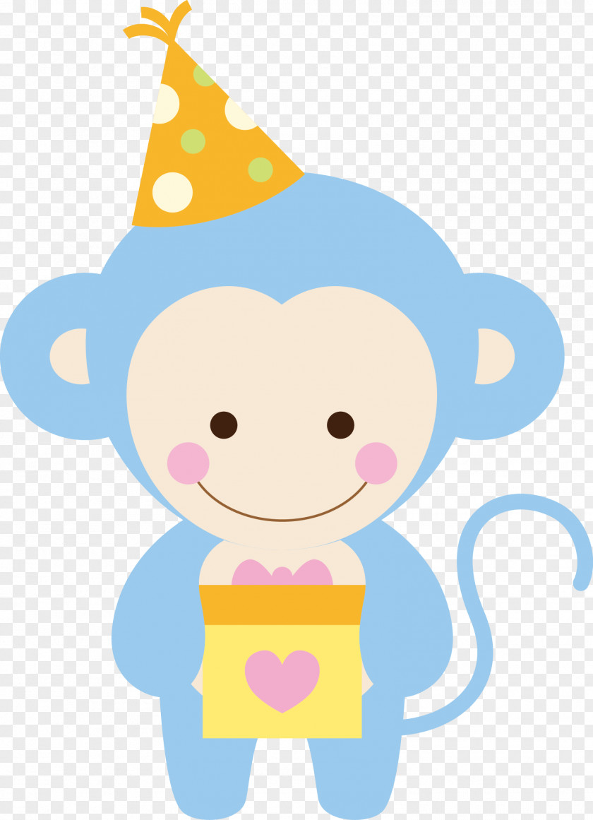 Monkey Vector Baby Shower Photography Infant PNG