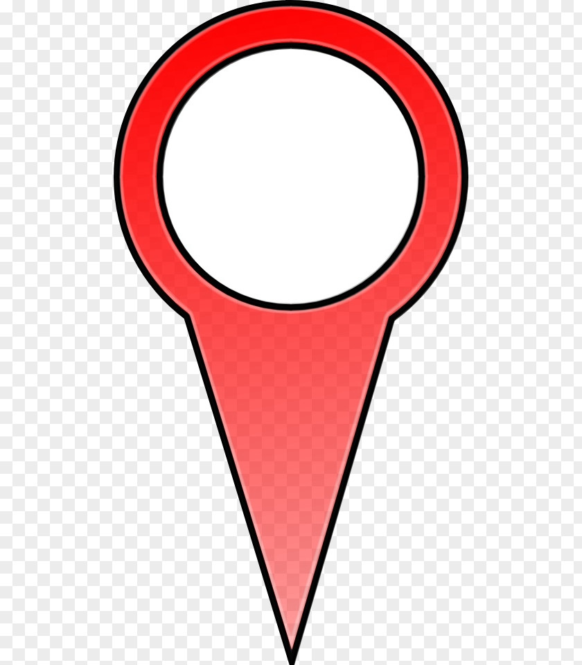 Red Drawing Map Pin PNG