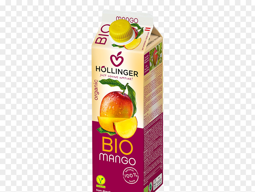 Juice Mango Orange Höllinger Organic Apricot Nectar, 1l Food PNG