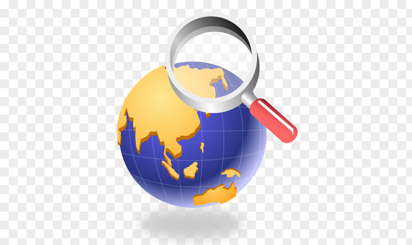 Magnifying Glass Vector Material Earth Sohu PNG