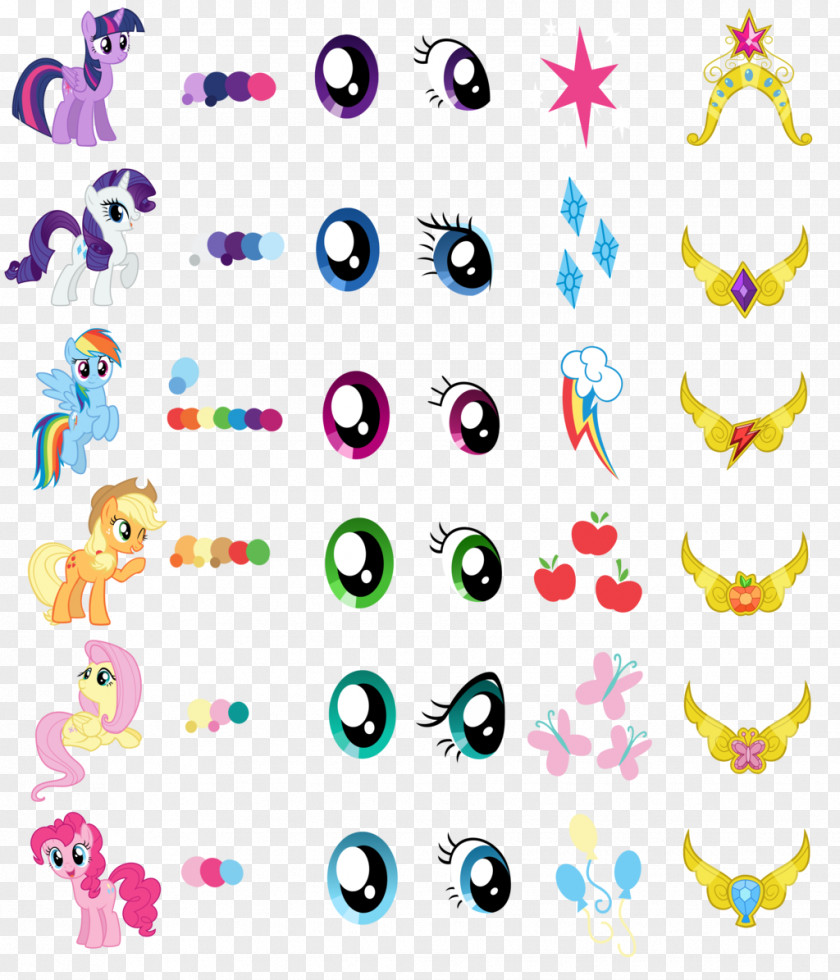 Reference Vector Pony Pinkie Pie Twilight Sparkle Rainbow Dash Color PNG