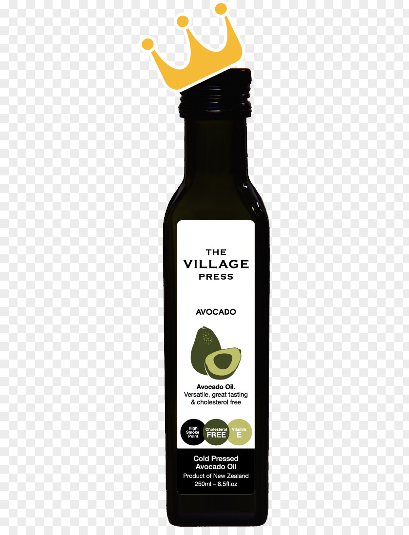 Avocado Oil Glass Bottle Font PNG