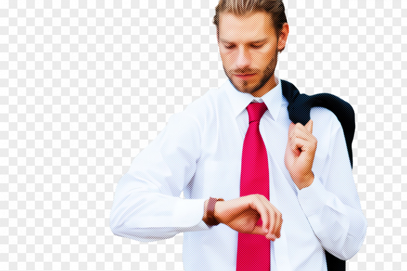 Businessperson Whitecollar Worker Tie Formal Wear Finger Gesture Thumb PNG