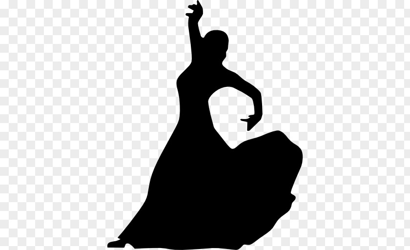 Flamenco Icons Dancer Silhouette PNG