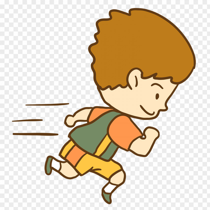Jogging Running Cartoon Boy Runner PNG