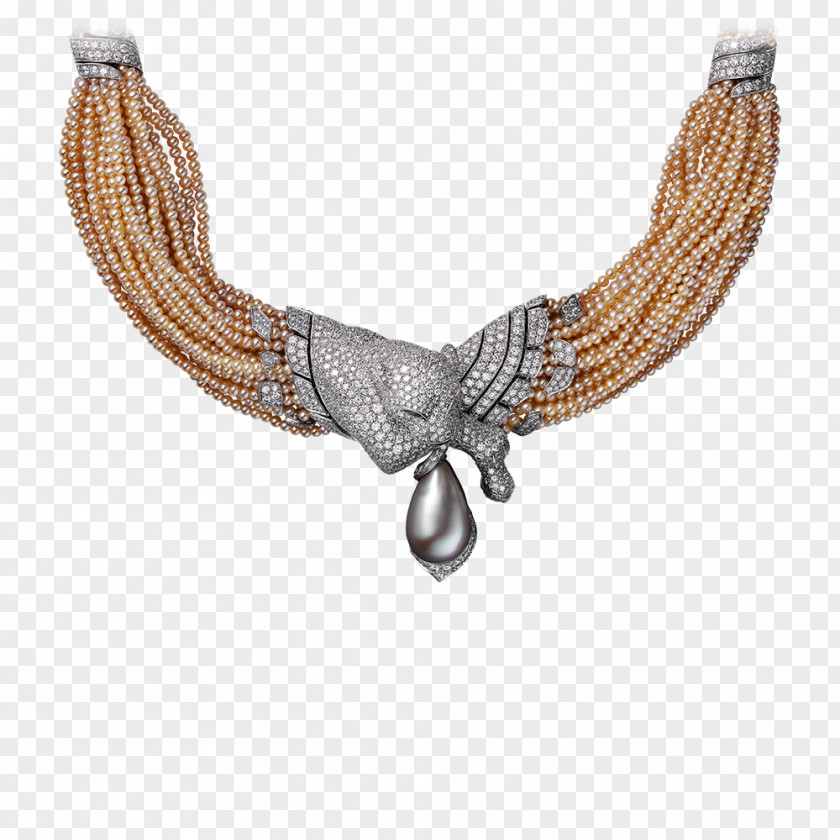 Conch Shaped Inkstone Necklace Cartier Jewellery Gemstone Pearl PNG