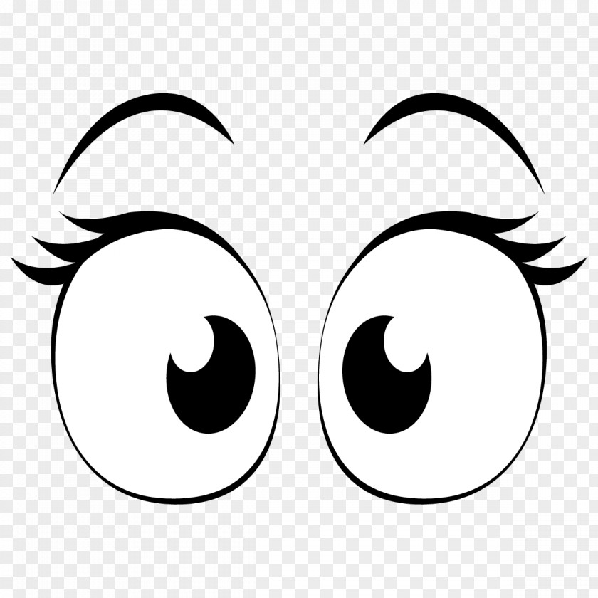 Eyebrow Eyelid Cartoon Drawing PNG