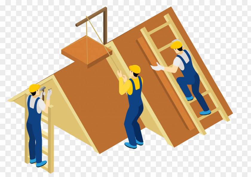 House Decoration Workers Construction Worker Laborer Illustration PNG