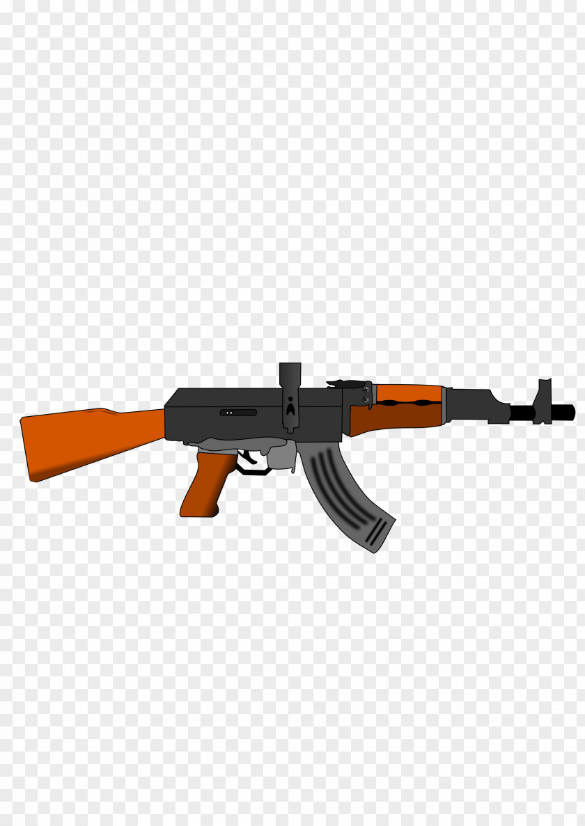 Machine Gun AK-47 Firearm Clip Art PNG