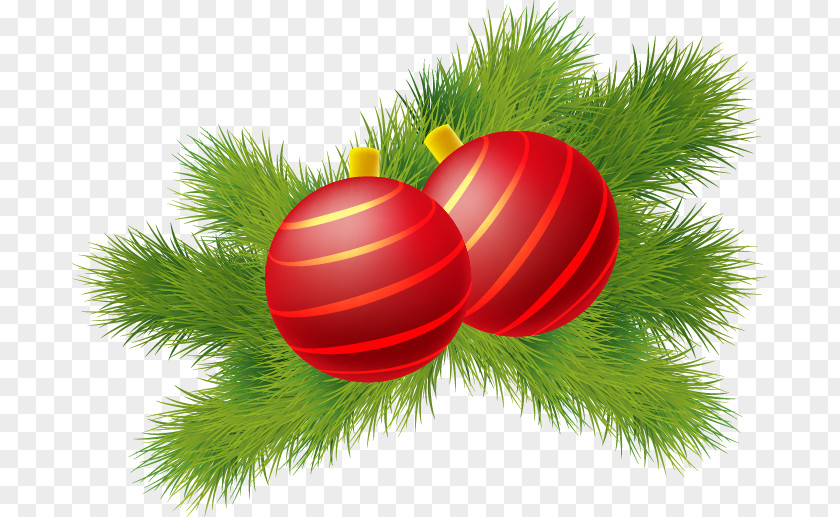 Painted Red Stripes Ball Matsuba Christmas Ornament Green PNG