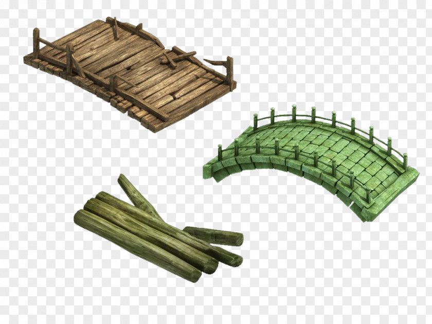 Ancient Wooden Bridge Wood Timber Icon PNG