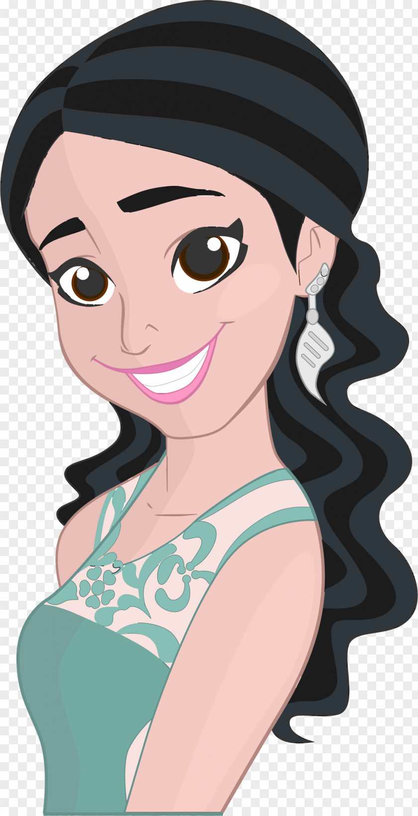 Happy Women's Day Smile Woman Clip Art PNG