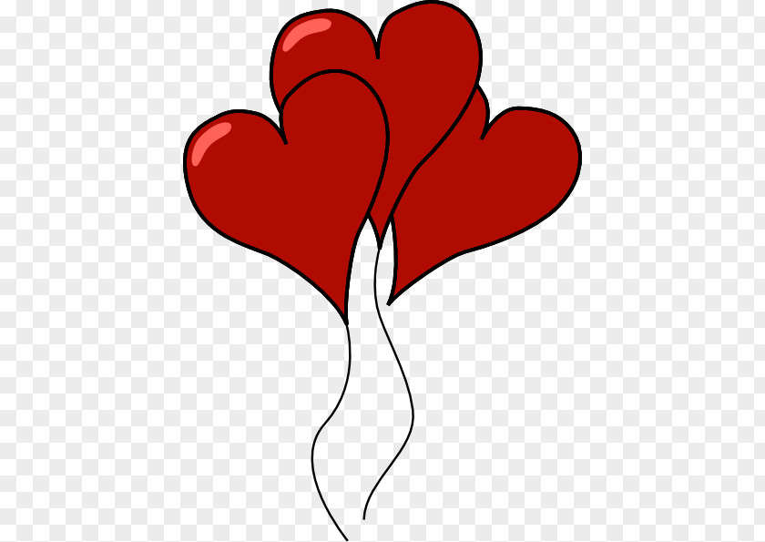 Heart Balloon Outline Clip Art Vector Graphics Openclipart Free Content PNG