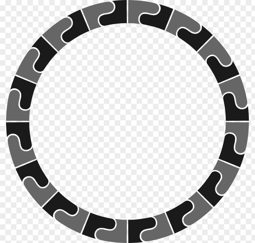 Circle Rim Wheel White Font PNG