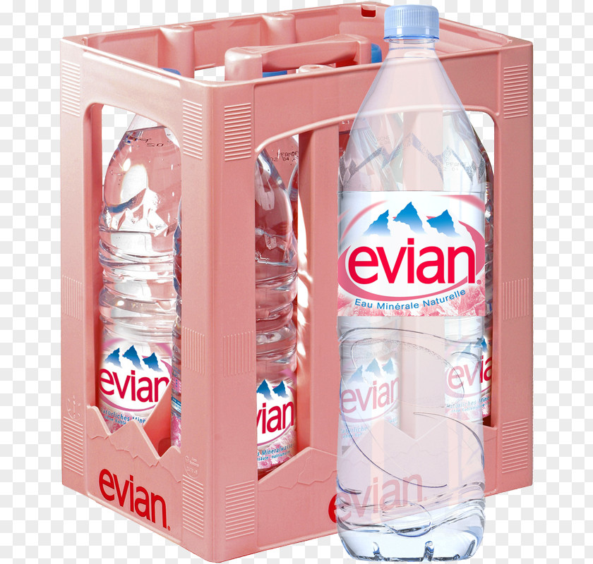 Evian Drinkstore Köln Plastic Bottle Mineral Water Bottled PNG