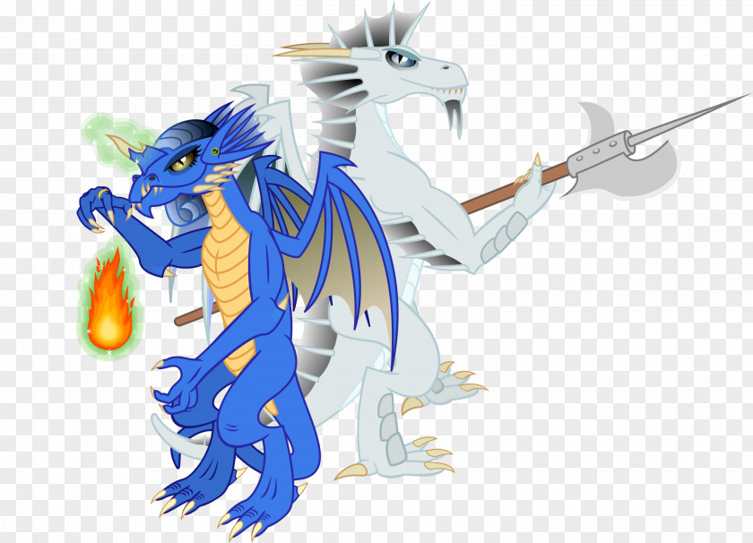 Halberd Dragon Cartoon PNG