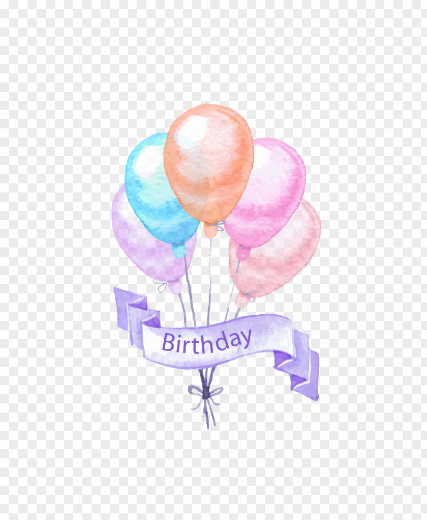 Painting Birthday Party Elements Cake PNG