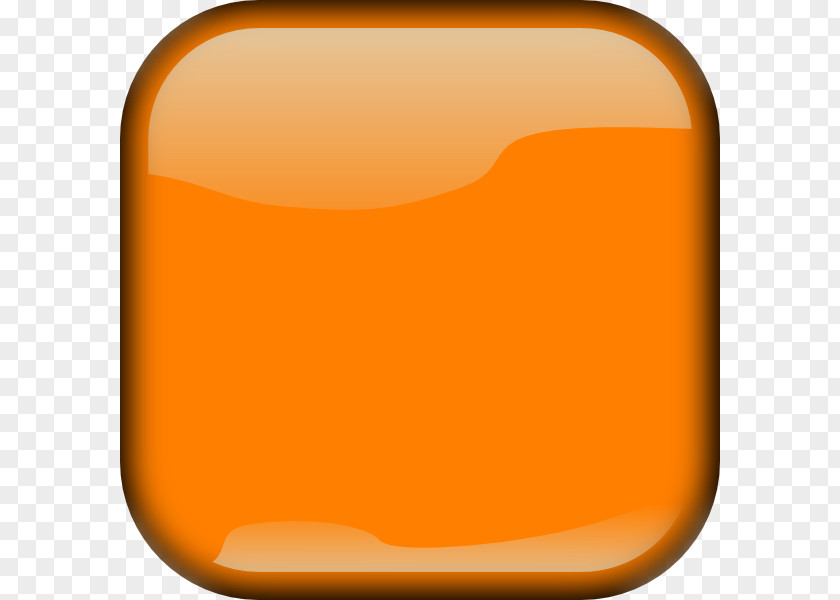 Square Button Orange Clip Art PNG