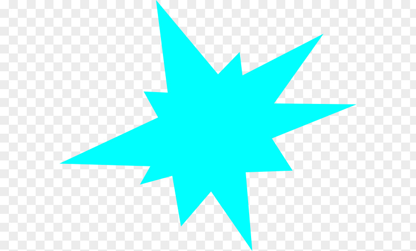 Blue Star Teal Angle Circle Symmetry Clip Art PNG