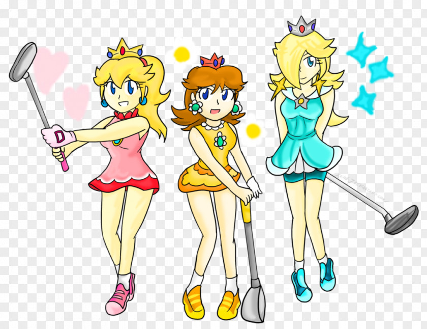 Peach Ink Creative Rosalina Mario Golf: World Tour Princess Daisy PNG