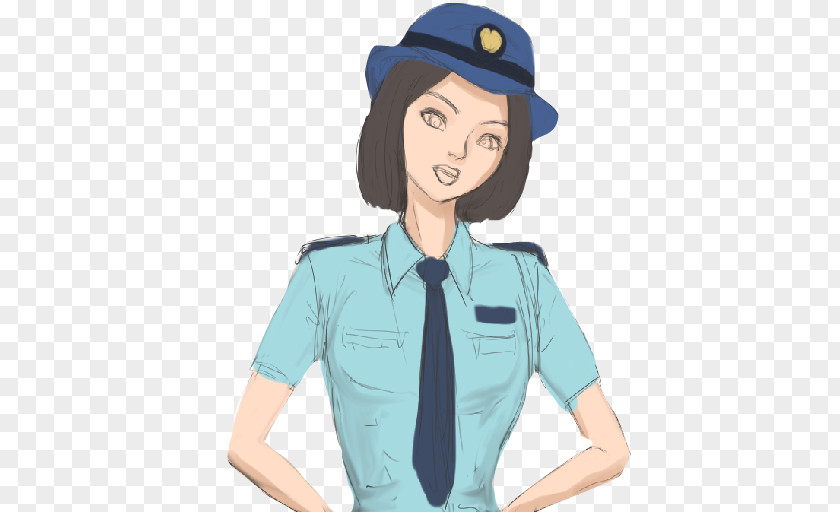 Police Officer Cartoon Woman PNG