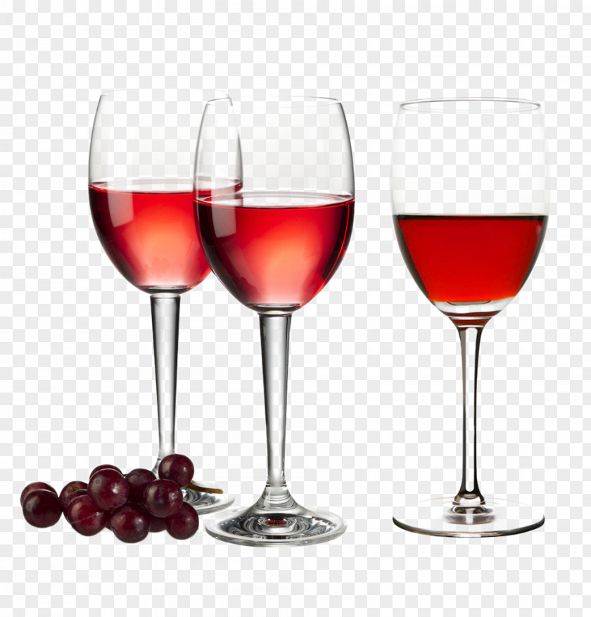 Red Wine Glasses Champagne Glass Stemware PNG